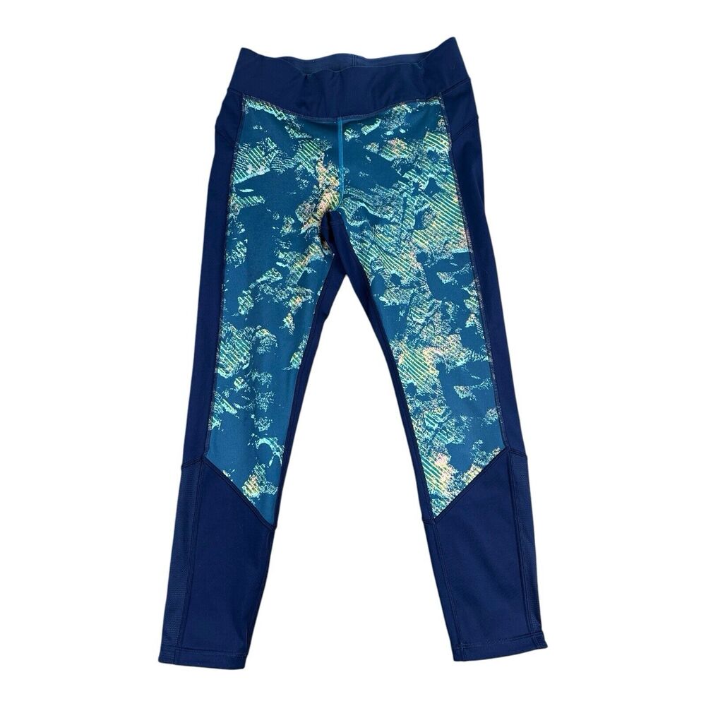 Under Armour leggings Womens MEDIUM blue running gym sports Size M Compression